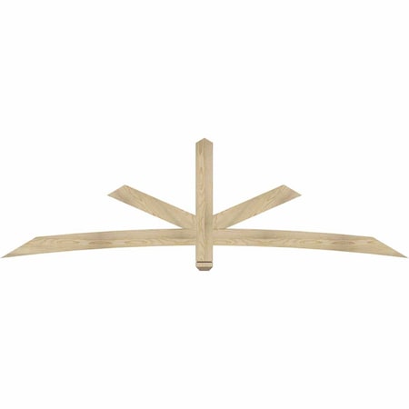 Ekena Millwork Alberta Rough Sawn Timber Gable Bracket, Douglas Fir, 96"W x 28"H x 2"D x 4"F, 7/12 Pitch GBW096X28X0204ALB00RDF